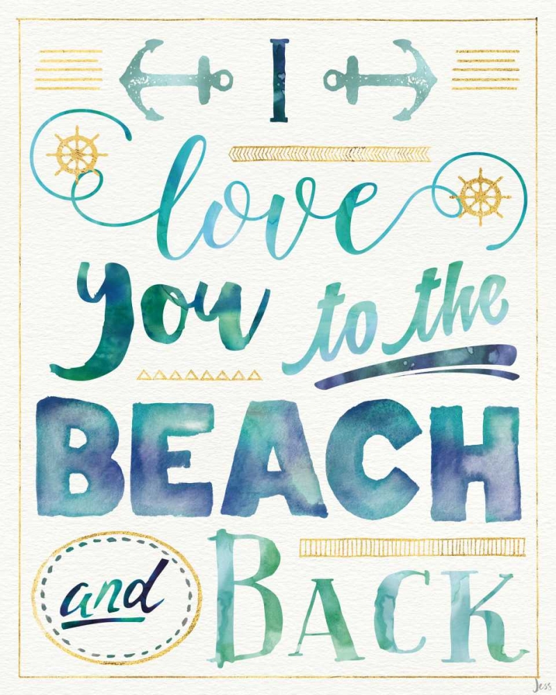 Art Print: Coastal Words I