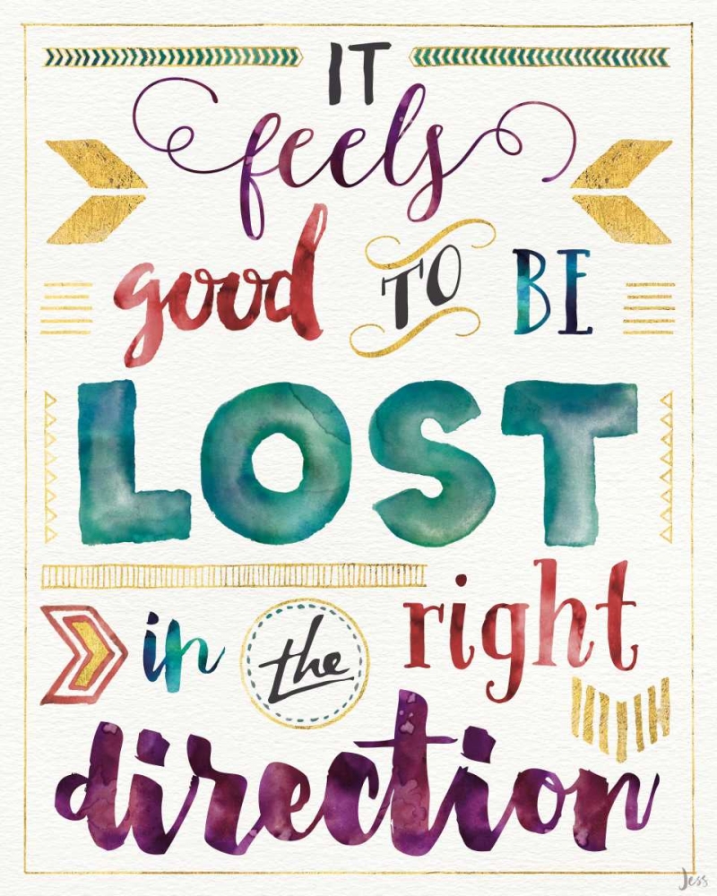 Art Print: Lost in Words I