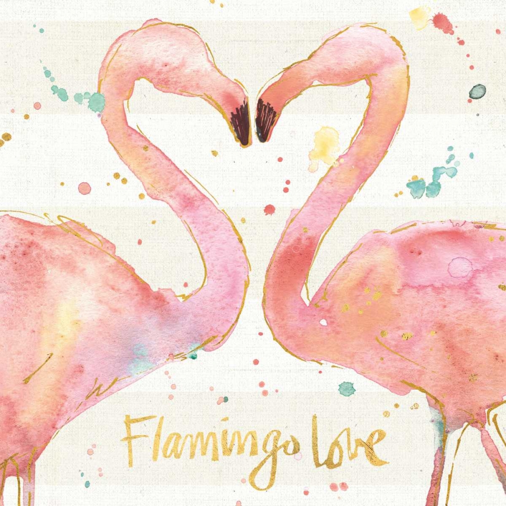 Art Print: Flamingo Fever II