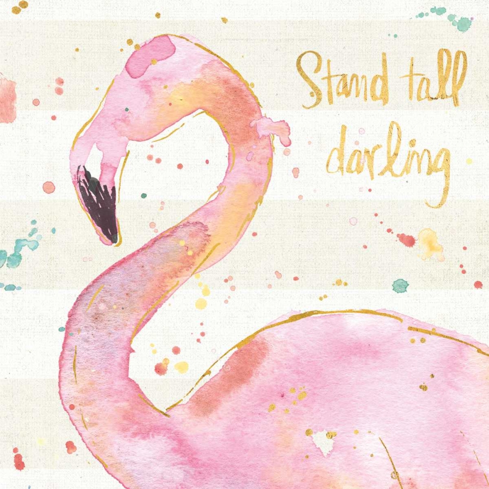 Art Print: Flamingo Fever III