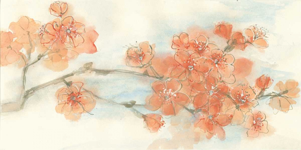 Wall Art Painting id:77909, Name: Peach Blossom I, Artist: Paschke, Chris