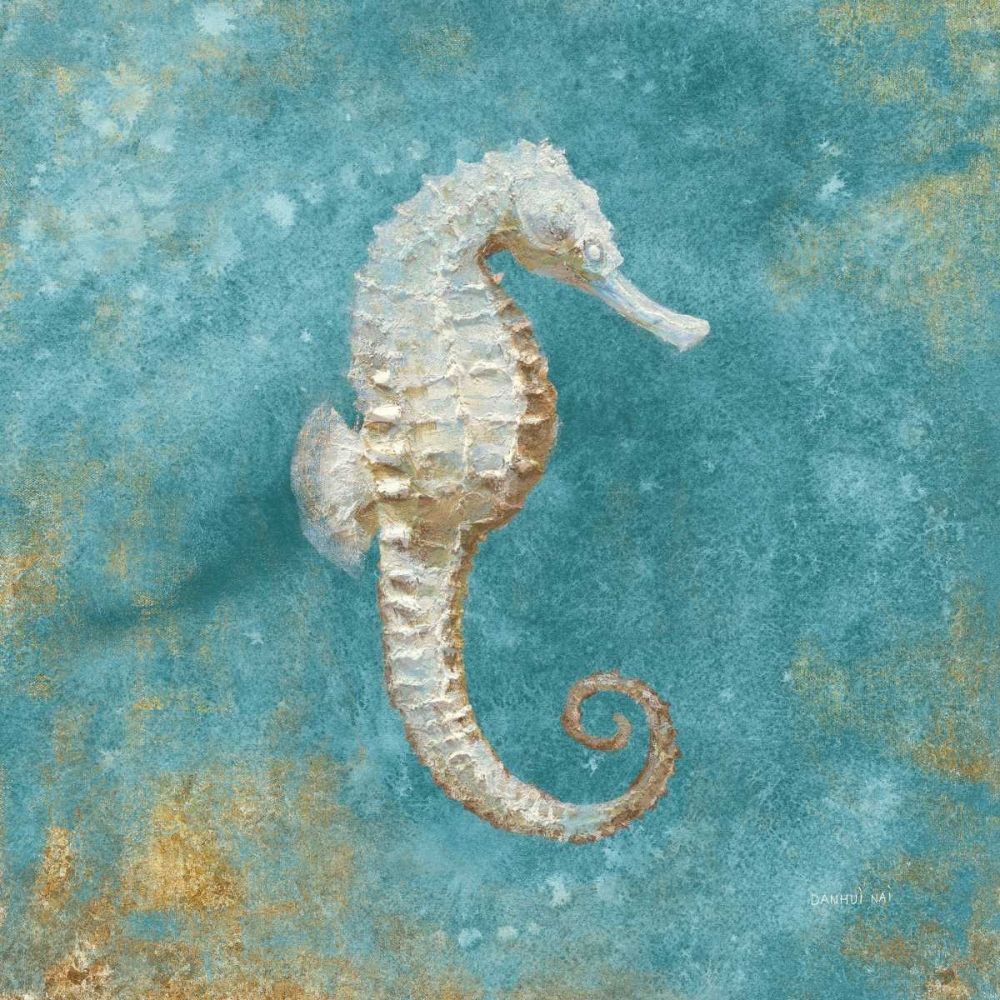 Wall Art Painting id:80662, Name: Treasures from the Sea I Aqua , Artist: Nai, Danhui