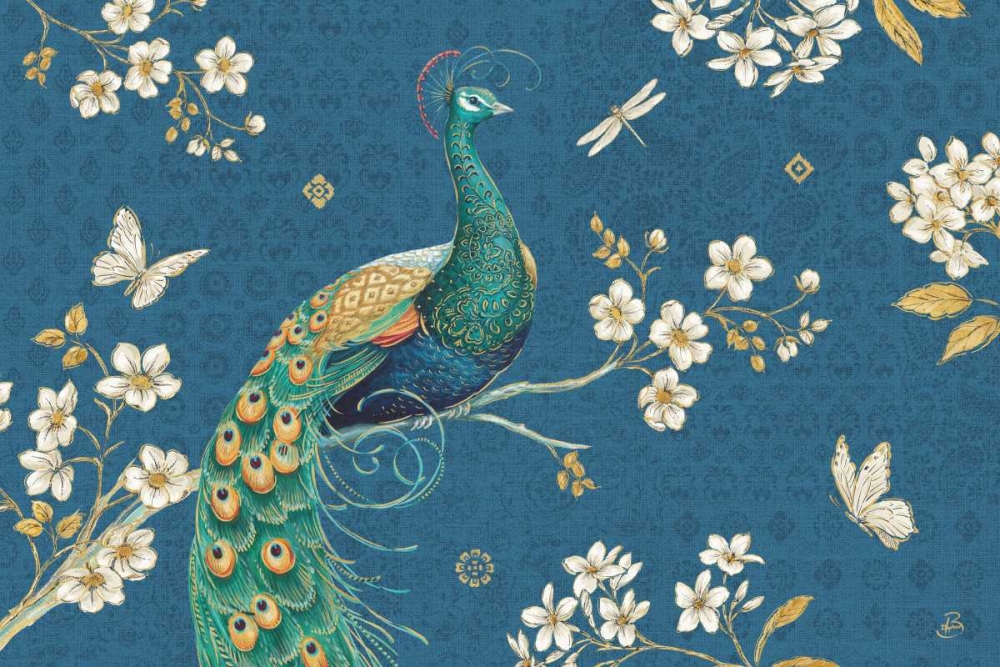 Wall Art Painting id:93282, Name: Ornate Peacock III Master, Artist: Brissonnet, Daphne