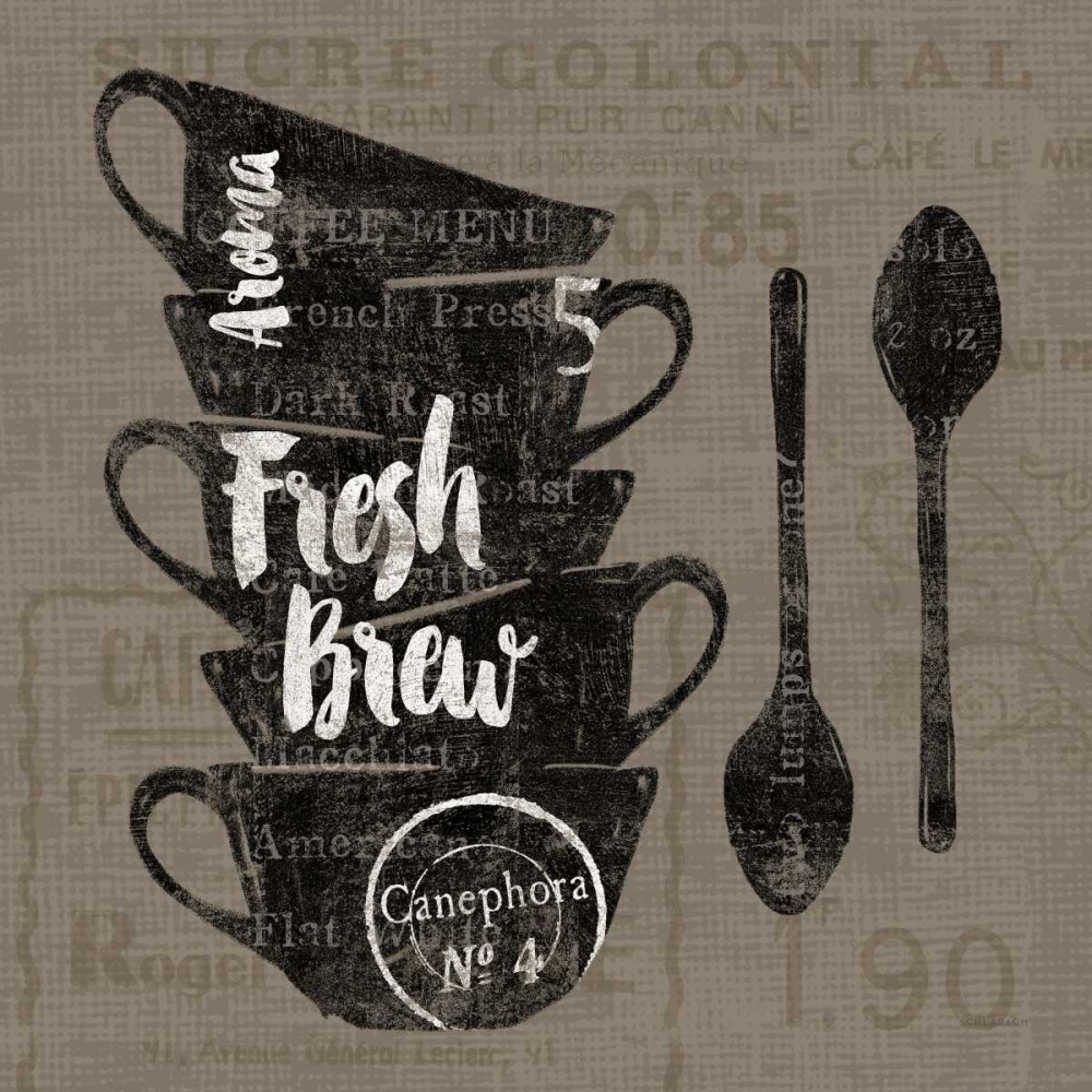 Wall Art Painting id:78312, Name: Linen Coffee III, Artist: Schlabach, Sue