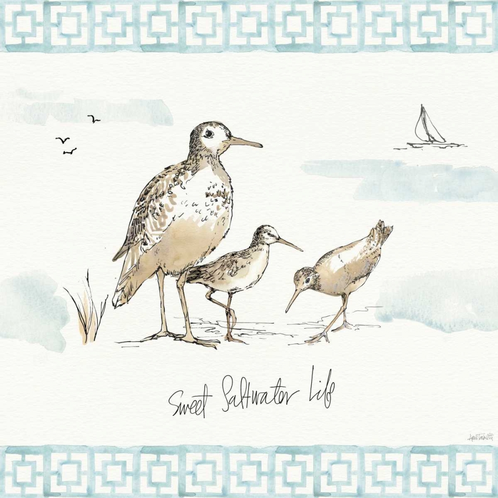 Art Print: Sandpiper Sea I