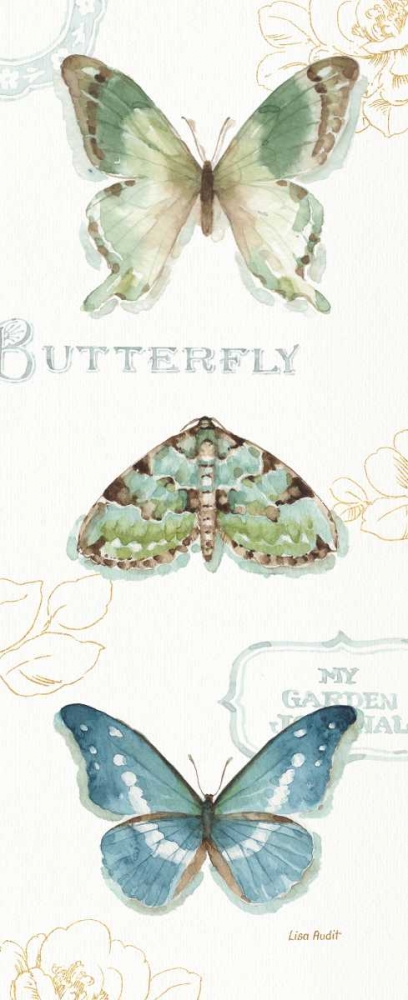 Wall Art Painting id:93298, Name: My Greenhouse Butterflies VI, Artist: Audit, Lisa