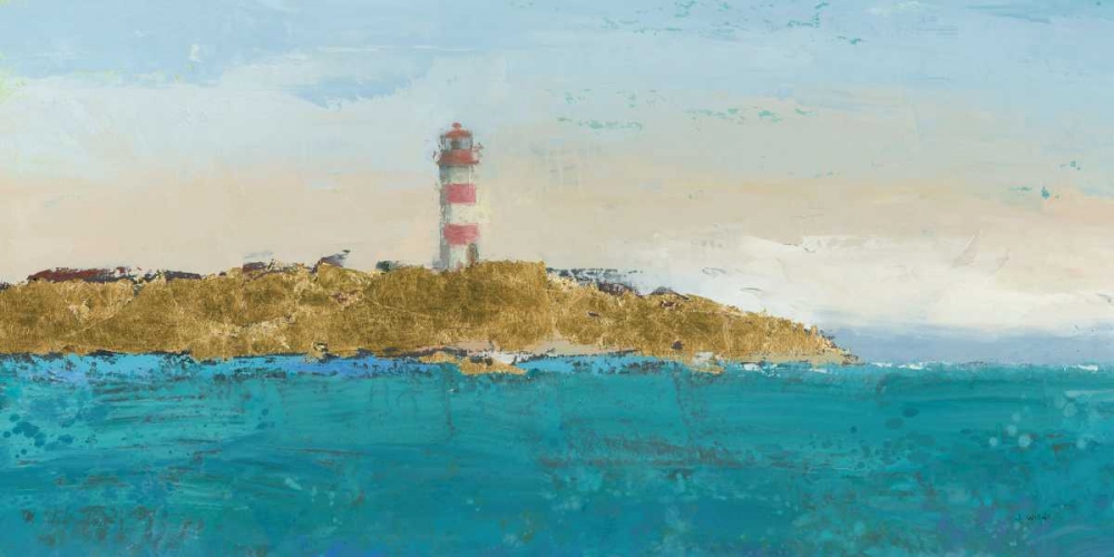 Wall Art Painting id:85148, Name: Lighthouse Seascape I v3 Crop, Artist: Wiens, James