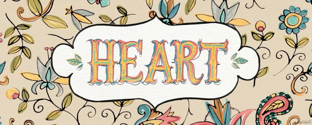 Art Print: Peace and Paisley IV