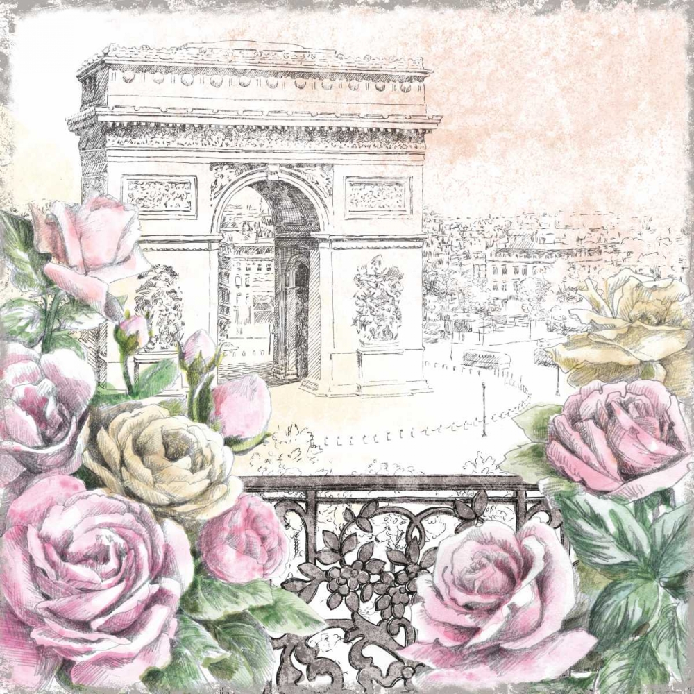 Wall art: Paris Roses V, by Grove, Beth