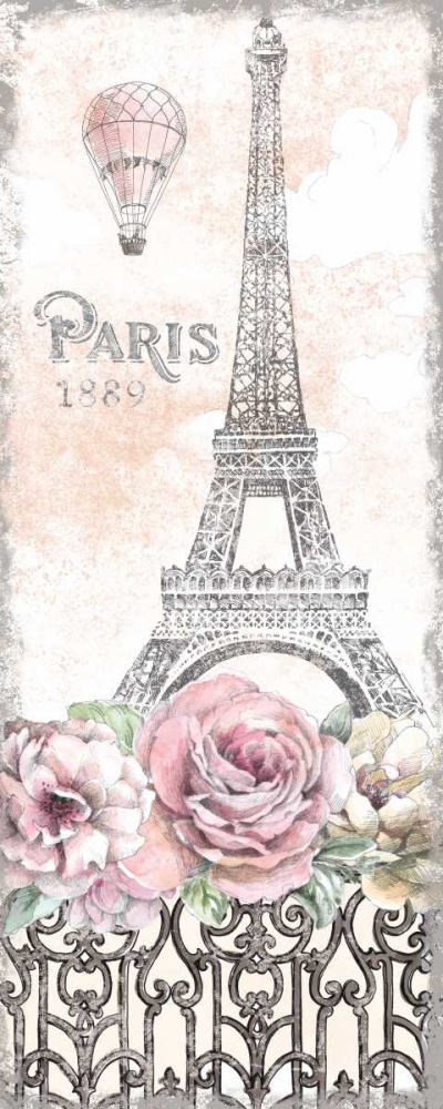 Wall Art Painting id:87132, Name: Paris Roses Panel VIII, Artist: Grove, Beth