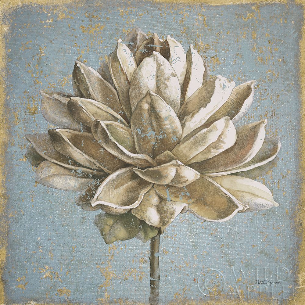 Wall Art Painting id:227344, Name: Seed Pod I no Words and Stamp Gold, Artist: Grove, Beth