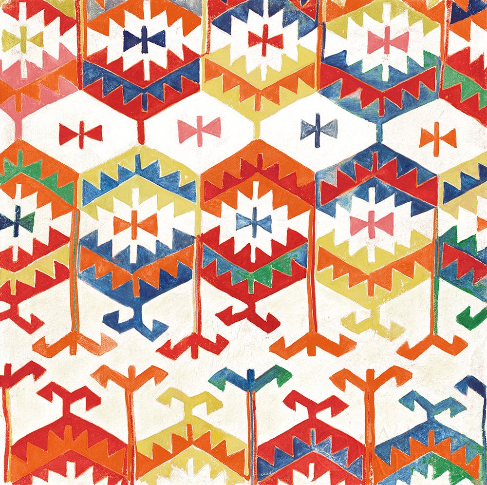 Wall Art Painting id:192940, Name: Southwest Pattern I Bright, Artist: Hristova, Albena