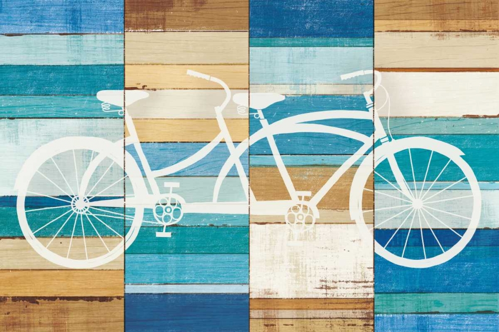 Wall Art Painting id:151388, Name: Beachscape Tandem Cruiser, Artist: Mullan, Michael
