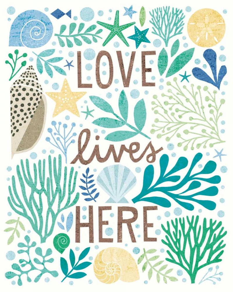 Wall Art Painting id:151448, Name: Under Sea Treasures II Sea Glass, Artist: Mullan, Michael