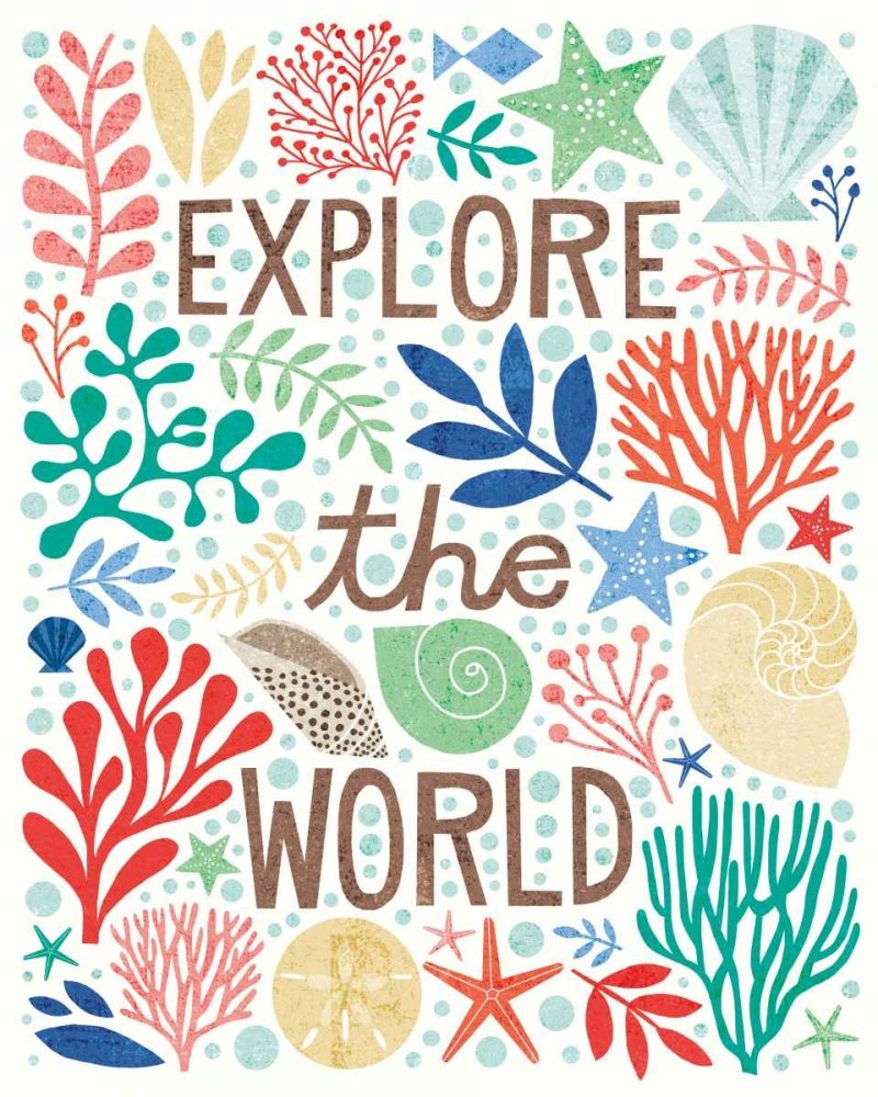 Wall Art Painting id:151452, Name: Under Sea Treasures I, Artist: Mullan, Michael