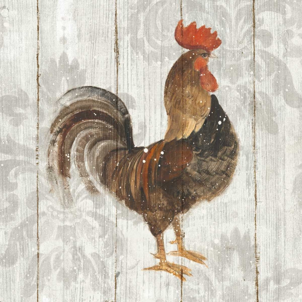 Wall Art Painting id:87194, Name: Farm Friend III on Barn Board, Artist: Hristova, Albena