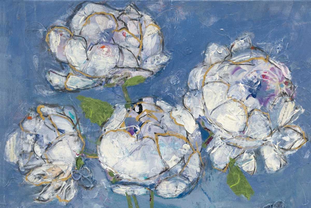 Art Print: Vase of Peonies Crop