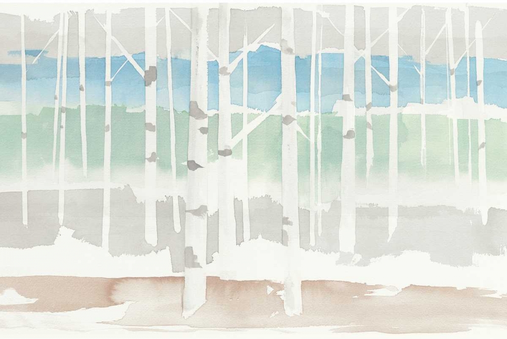 Wall Art Painting id:93453, Name: Springlake Aspens Green Crop, Artist: Tillmon, Avery