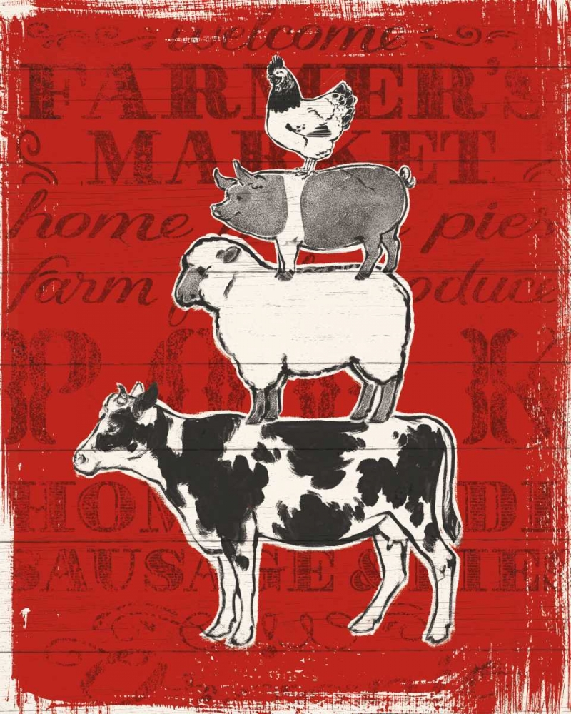 Wall Art Painting id:105512, Name: Farmers Market VI, Artist: Penner, Janelle