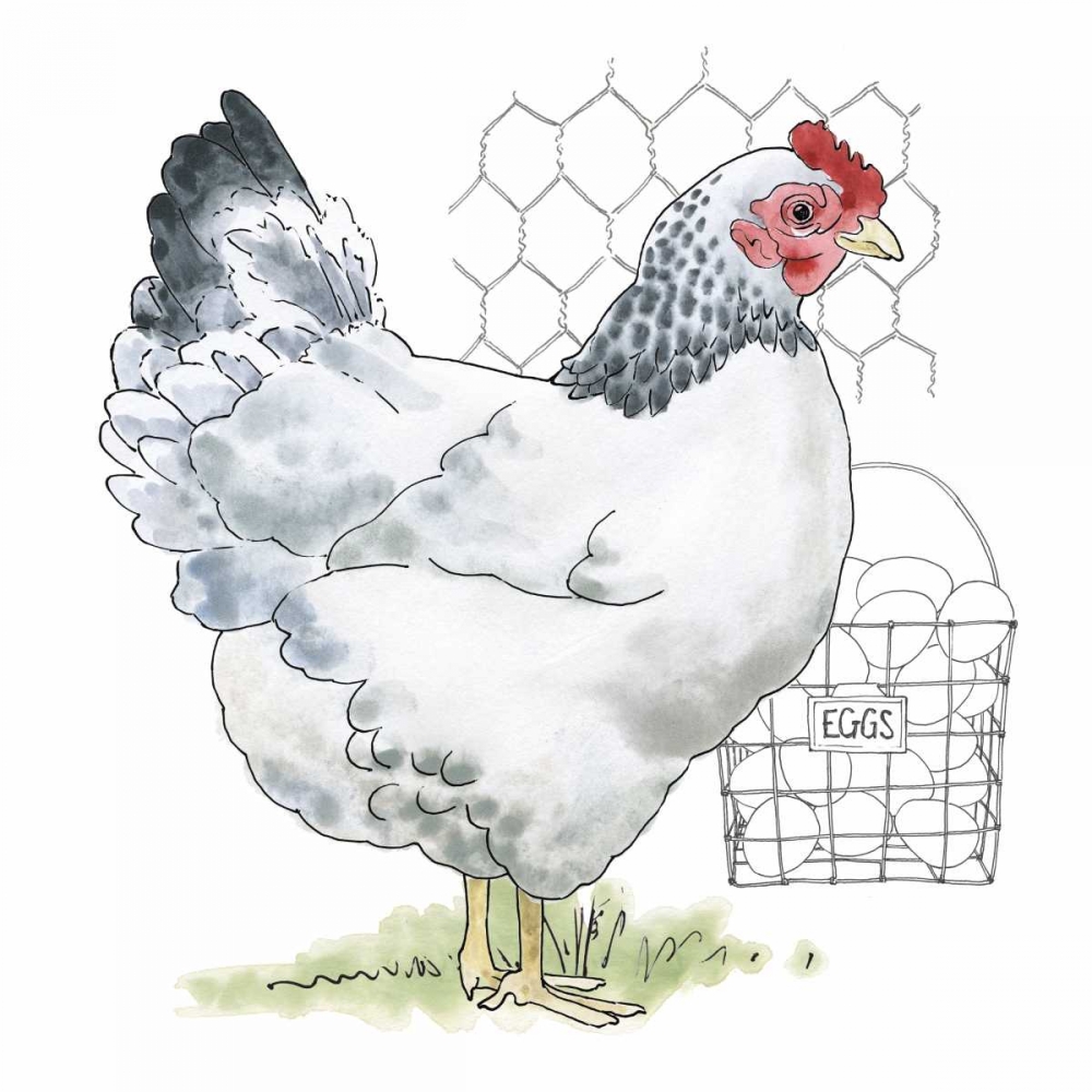 Wall Art Painting id:99530, Name: Fun at the Coop IV v2, Artist: Grove, Beth