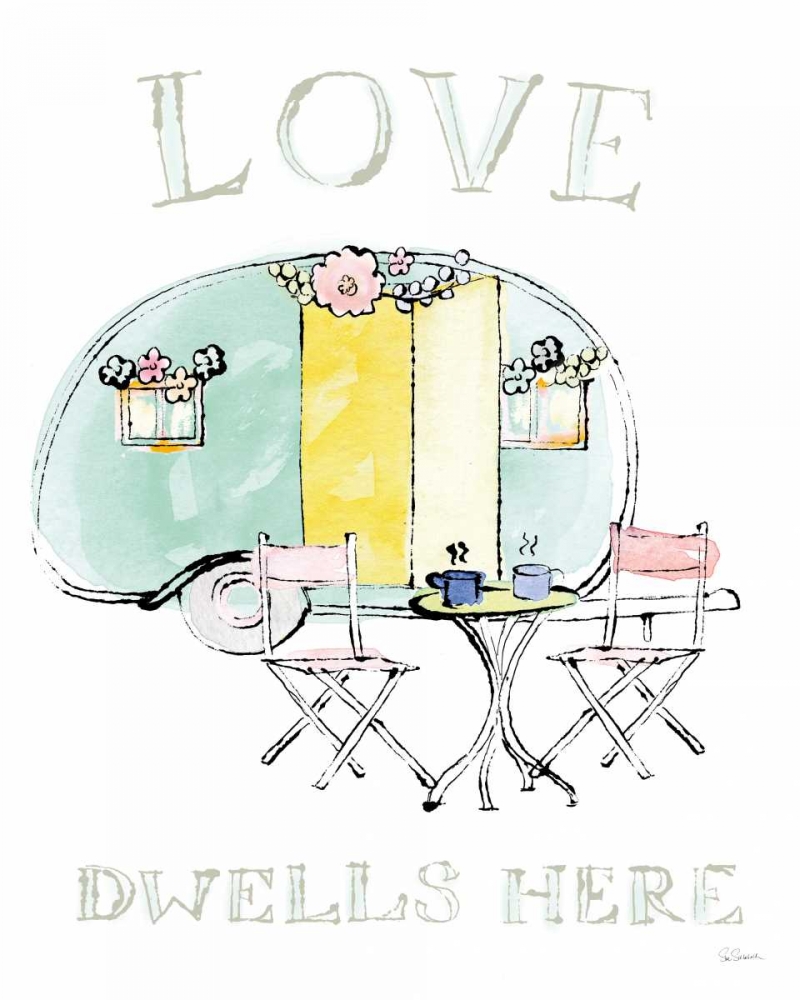 Wall Art Painting id:105416, Name: Girlfriends Cabin III, Artist: Schlabach, Sue