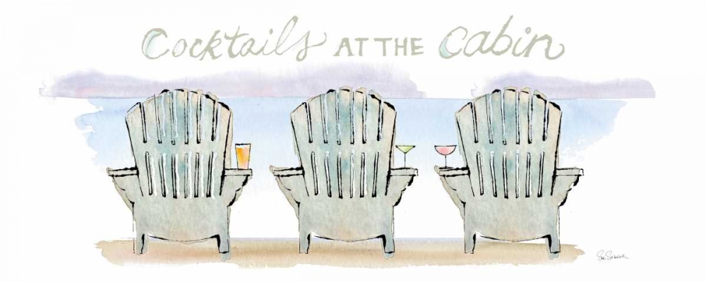 Wall Art Painting id:105411, Name: Girlfriends Cabin VII, Artist: Schlabach, Sue