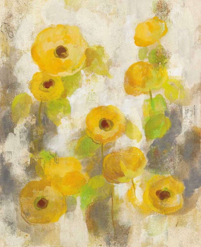 Wall Art Painting id:118893, Name: Floating Yellow Flowers II, Artist: Vassileva, Silvia