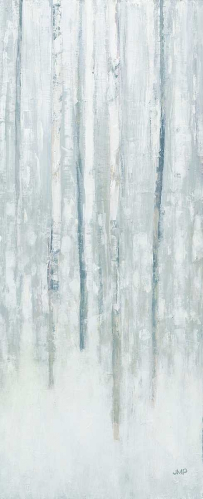 Wall Art Painting id:170539, Name: Birches in Winter Blue Gray Panel II, Artist: Purinton, Julia