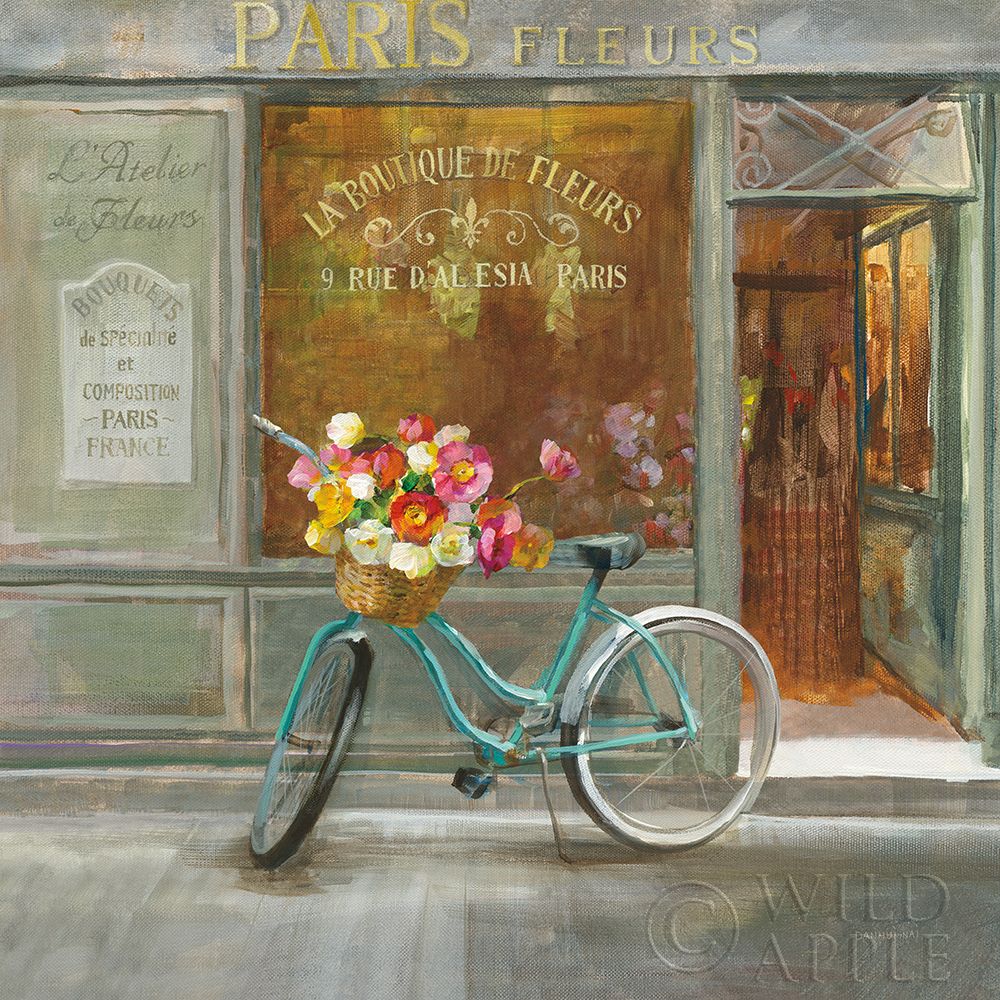 Art Print: French Flowershop v2