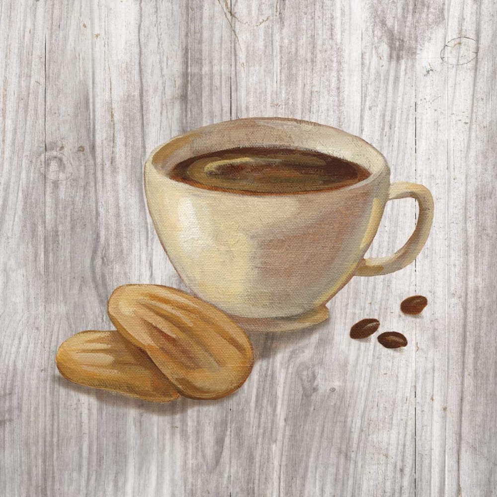 Wall Art Painting id:129446, Name: Coffee Time II on Wood, Artist: Vassileva, Silvia