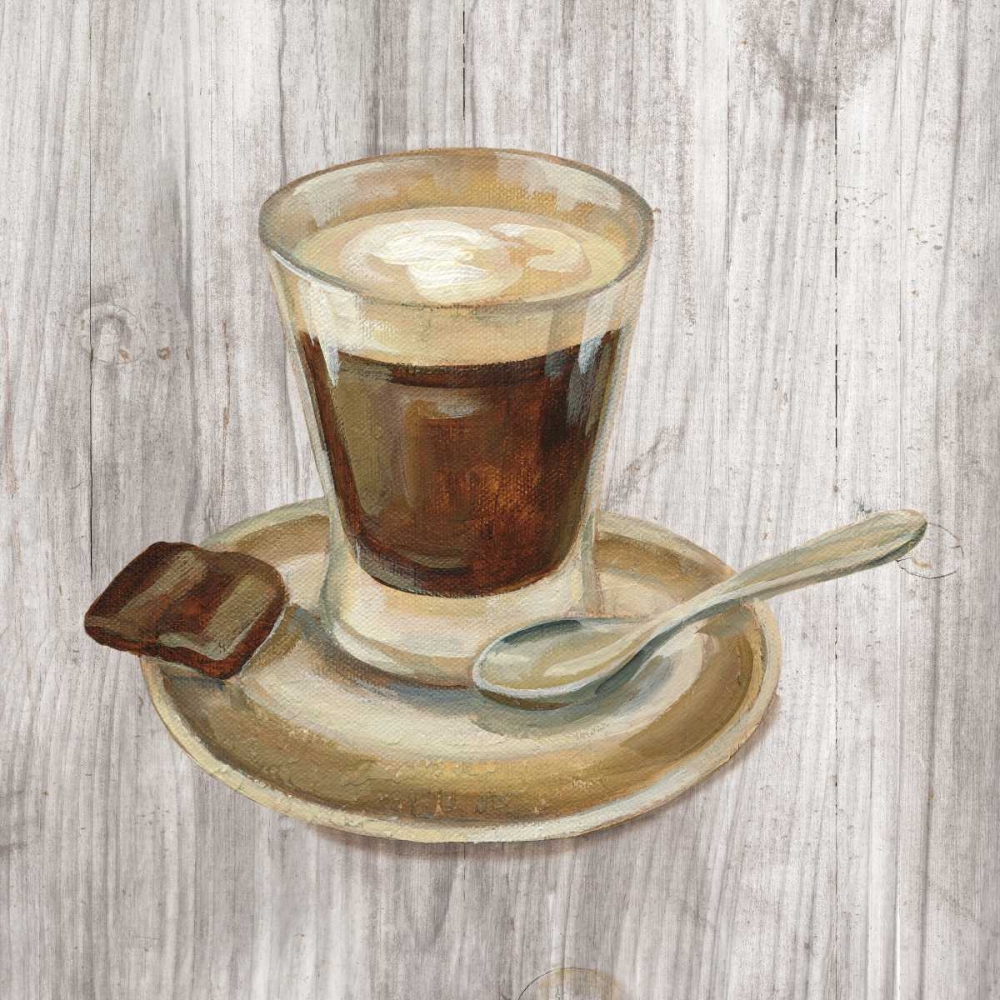 Wall Art Painting id:129438, Name: Coffee Time III on Wood, Artist: Vassileva, Silvia
