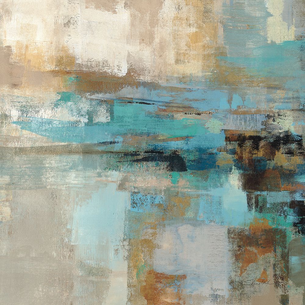 Wall Art Painting id:753970, Name: Morning Fjord Square I, Artist: Vassileva, Silvia