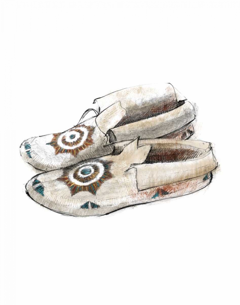 Wall Art Painting id:129464, Name: Indian Moccasins, Artist: Tillmon, Avery