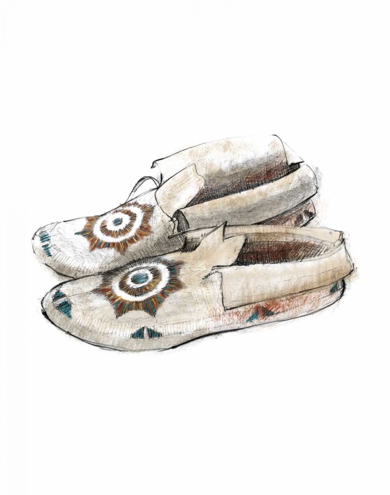 Wall art: Indian Moccasins, by Tillmon, Avery