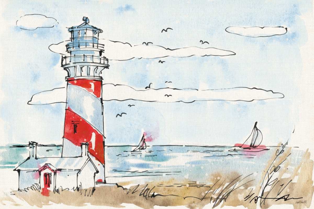 Art Print: Coastal Life I