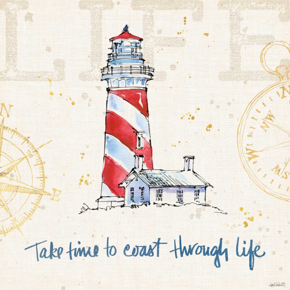 Art Print: Coastal Life VI