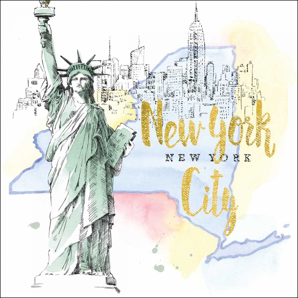 Art Print: US Cities IV