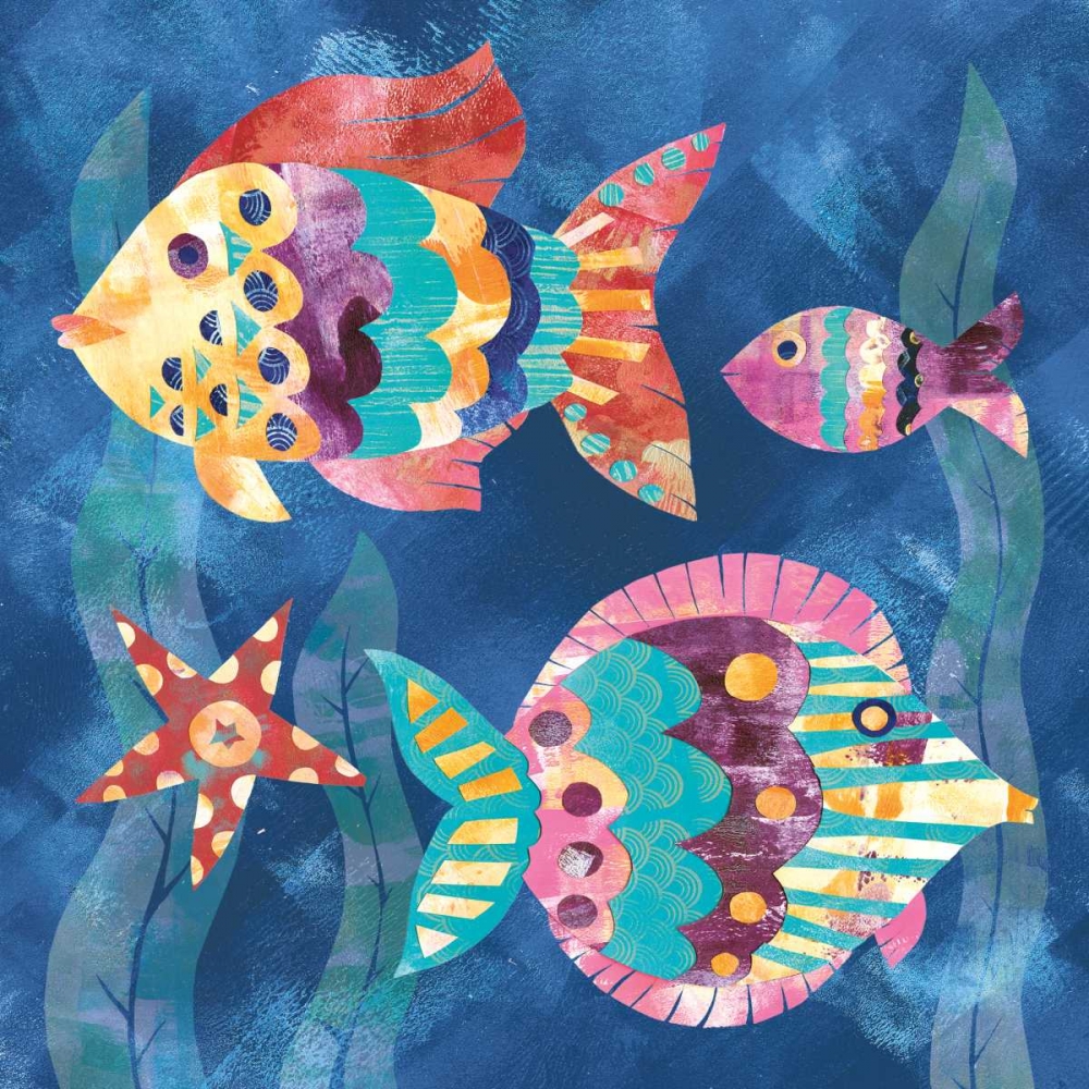 Art Print: Boho Reef Fish II