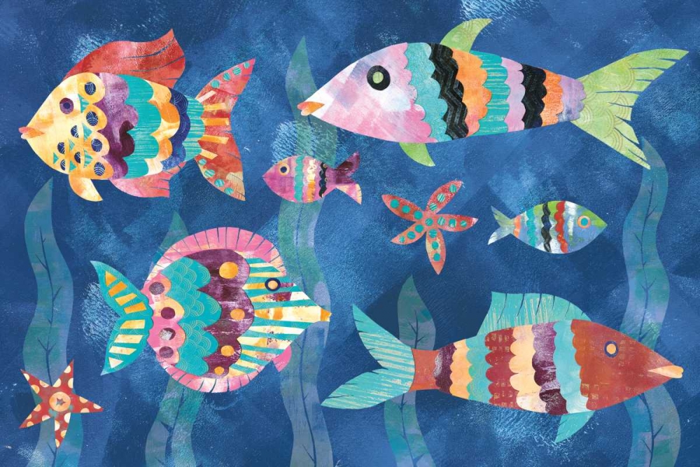 Art Print: Boho Reef Fish III