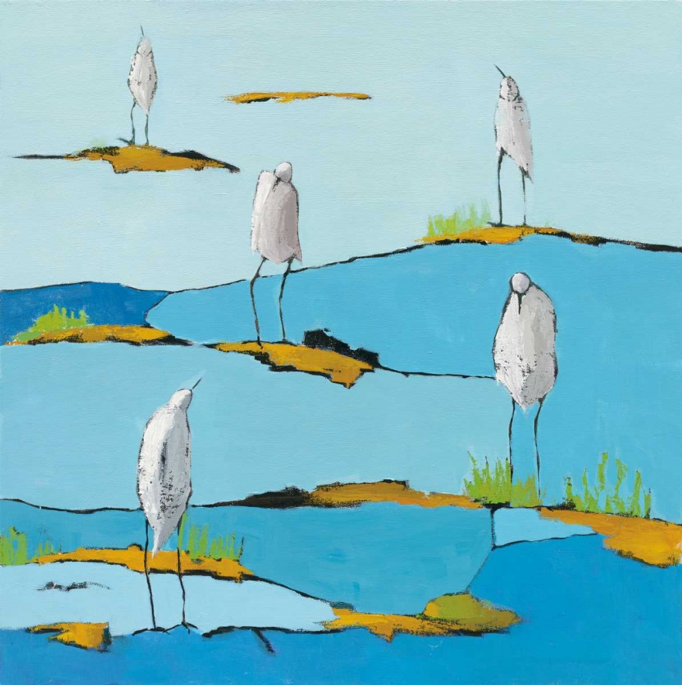 Wall Art Painting id:137655, Name: Beach Bums v2, Artist: Adams, Phyllis