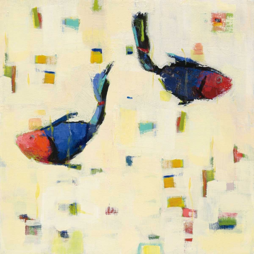 Wall Art Painting id:137647, Name: One Fish Two Fish Big, Artist: Adams, Phyllis