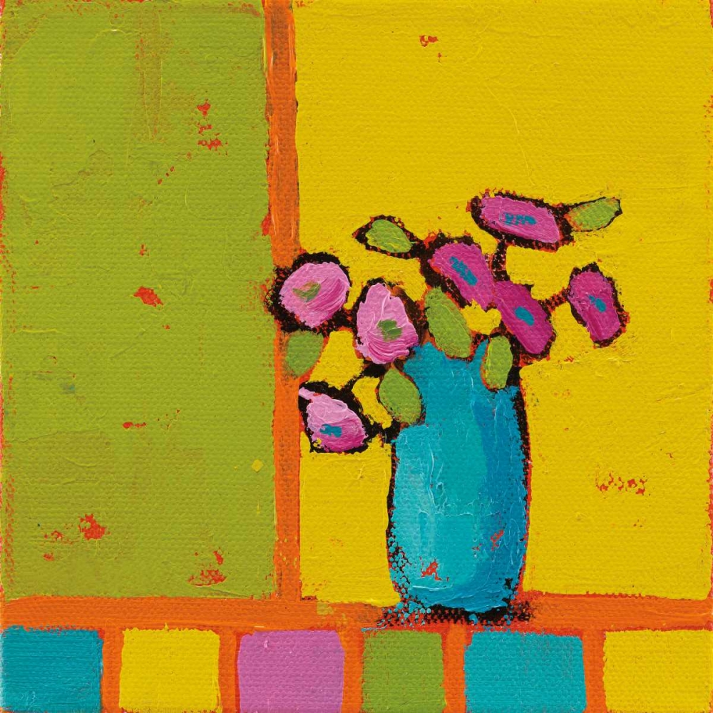 Wall art: Turquoise Vase Bright, by Adams, Phyllis