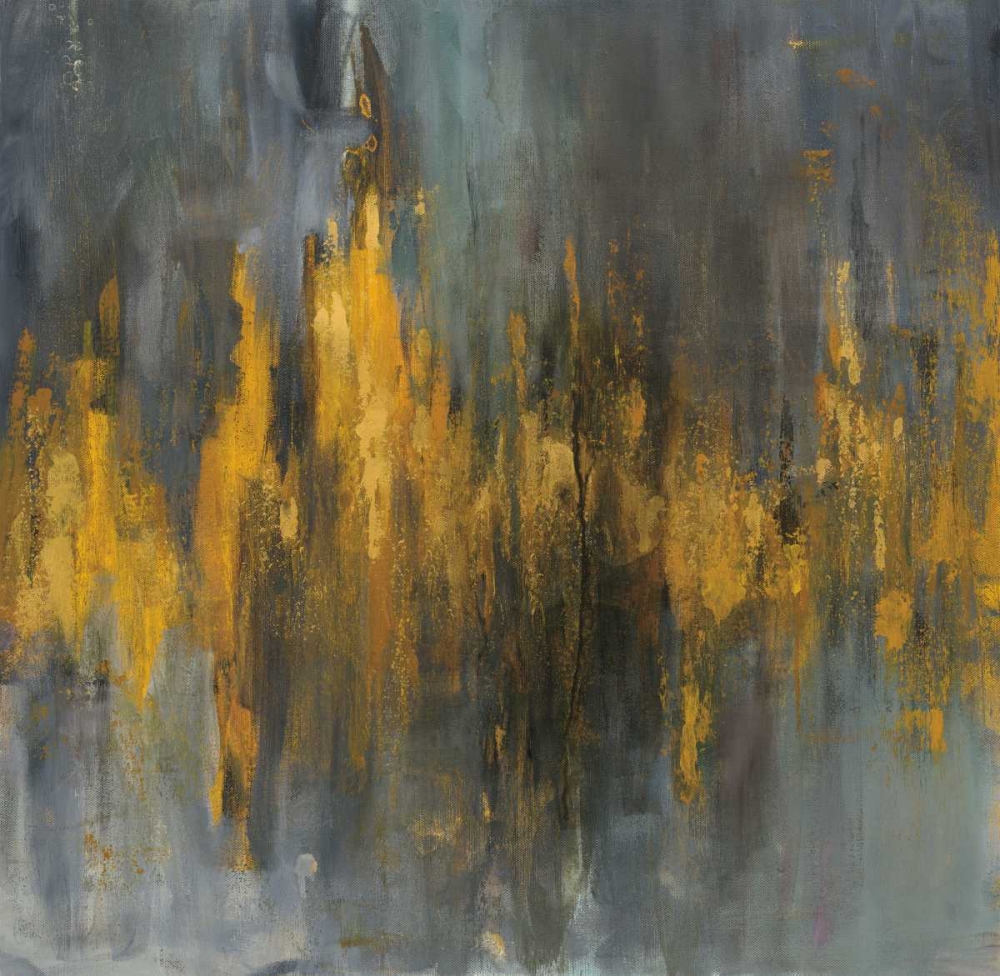 Wall Art Painting id:149148, Name: Black and Gold Abstract, Artist: Nai, Danhui