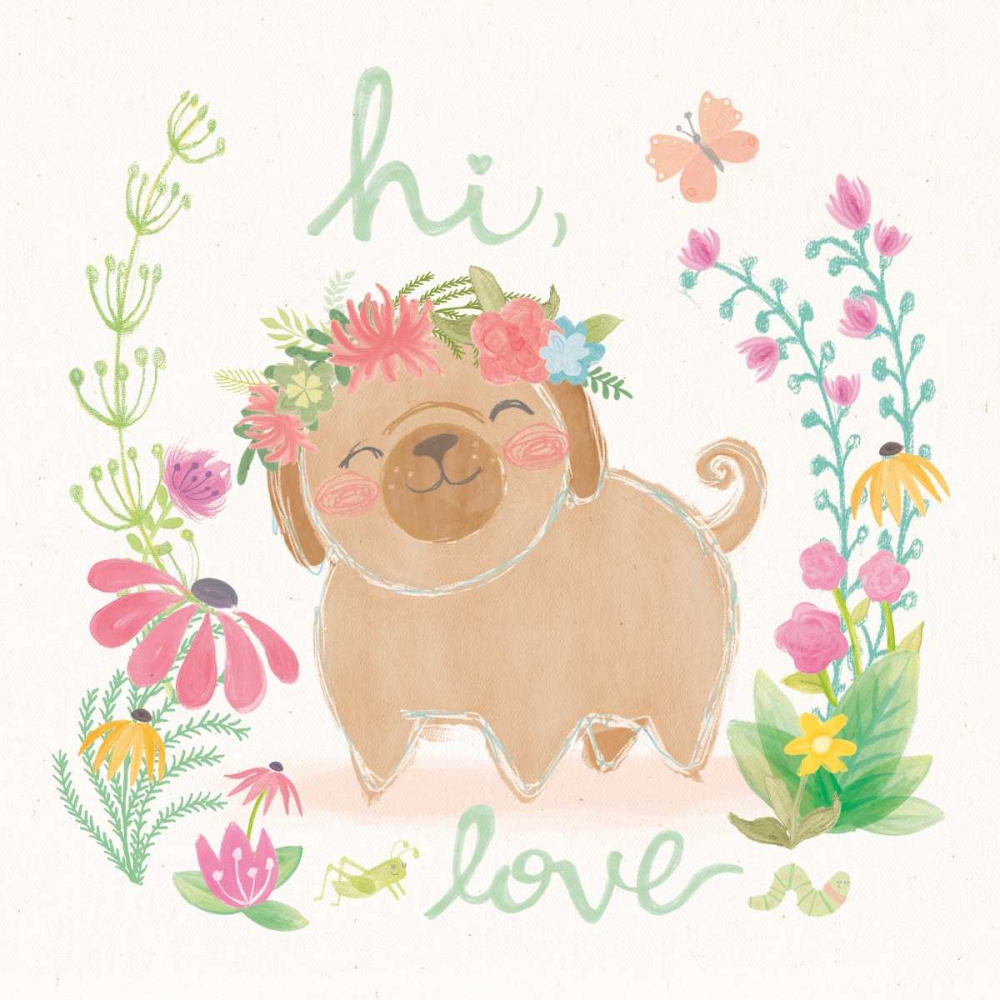 Wall Art Painting id:149106, Name: Garden Friends White V, Artist: Urban, Mary