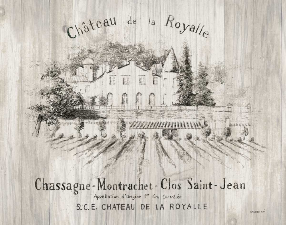 Art Print: Chateau Royalle on Wood