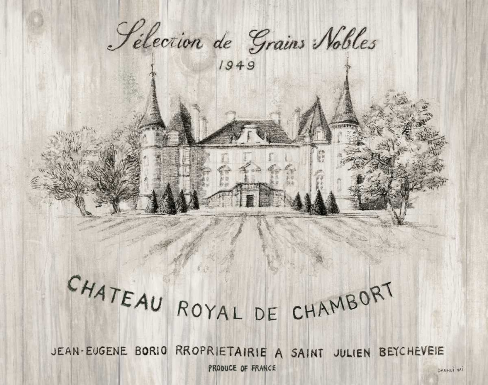 Wall Art Painting id:149801, Name: Chateau Chambort on Wood, Artist: Nai, Danhui