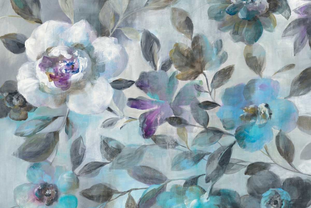 Wall Art Painting id:151533, Name: Twilight Flowers Crop, Artist: Nai, Danhui