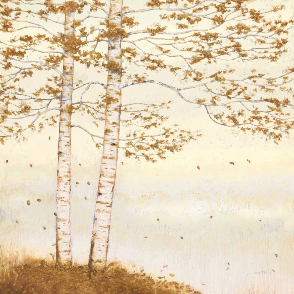 Wall Art Painting id:167057, Name: Golden Birch I Off White, Artist: Wiens, James