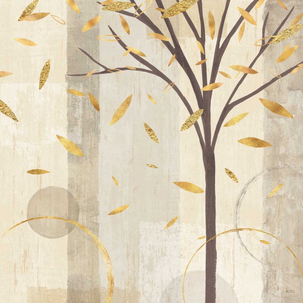 Wall Art Painting id:149875, Name: Watercolor Forest Gold III, Artist: Charron, Veronique