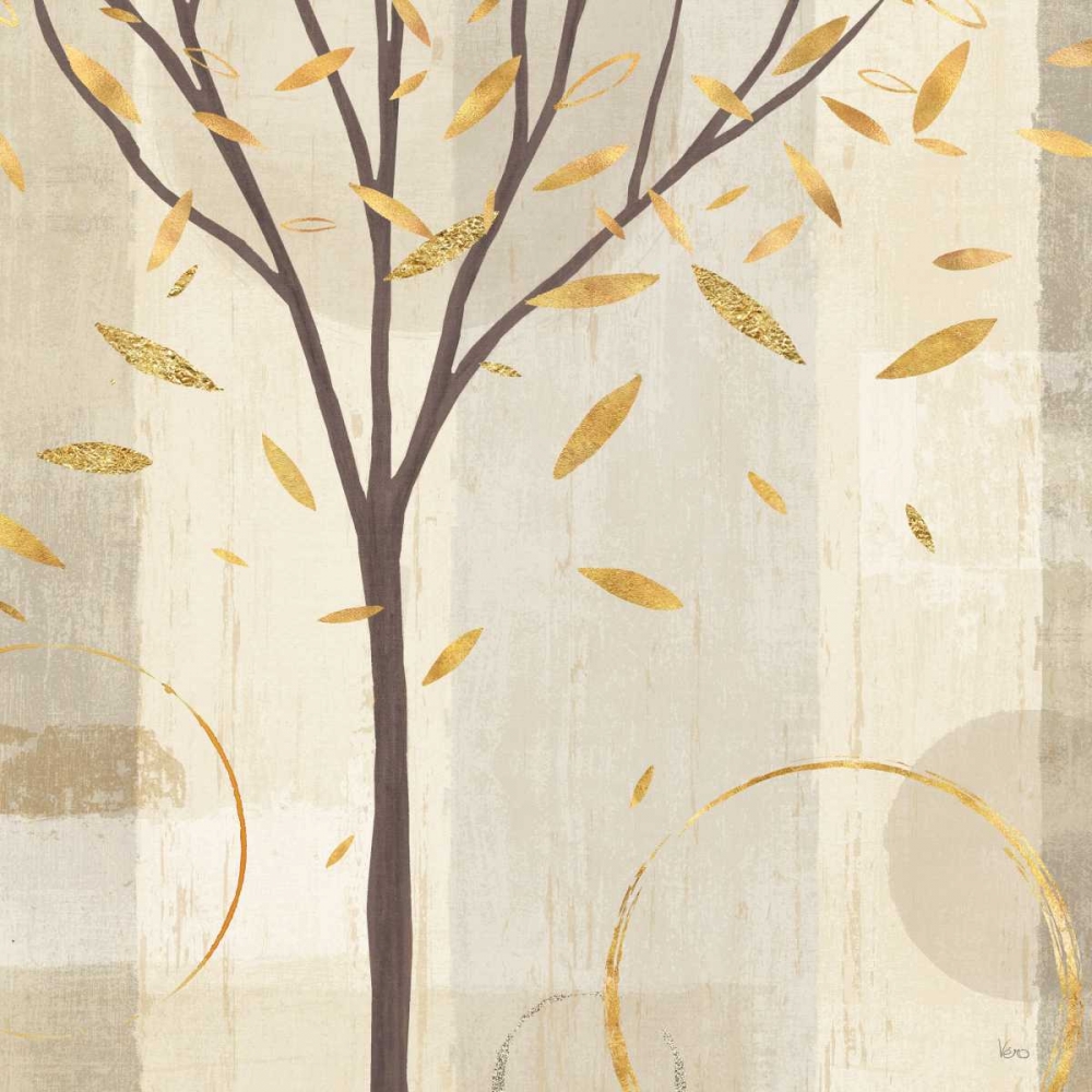 Wall Art Painting id:149874, Name: Watercolor Forest Gold IV, Artist: Charron, Veronique